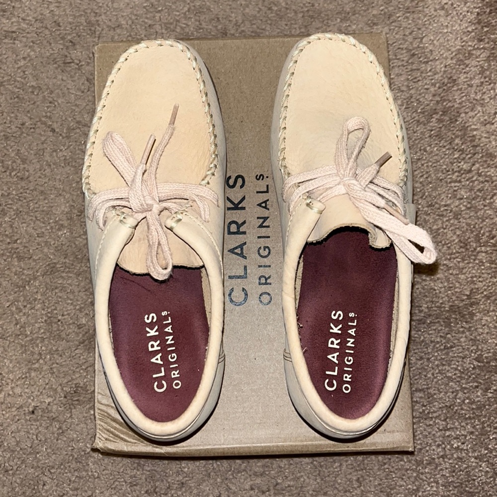 Clarks platform wallabees
